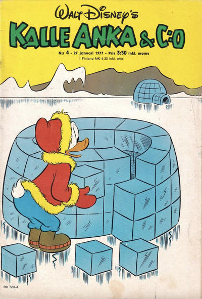 Cover for Kalle Anka & C:o (Hemmets Journal, 1957 series) #4/1977