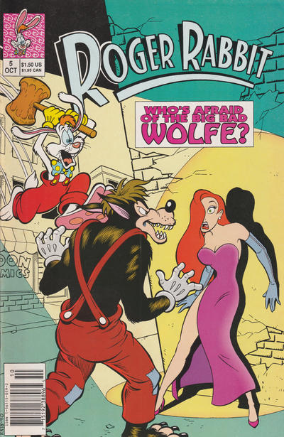 Cover for Roger Rabbit (Disney, 1990 series) #5 [Newsstand]