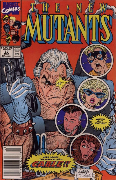 Cover for The New Mutants (Marvel, 1983 series) #87 [Newsstand]