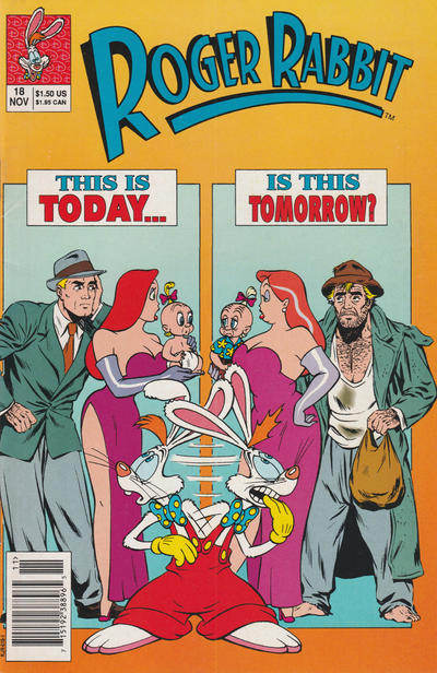 Cover for Roger Rabbit (Disney, 1990 series) #18 [Newsstand]