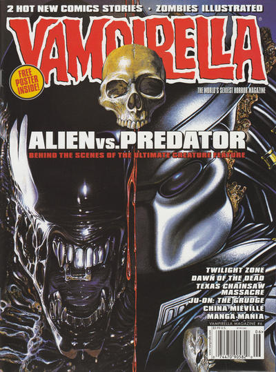Cover for Vampirella Comics Magazine (Harris Comics, 2003 series) #6 [Alien vs Predator Cover]