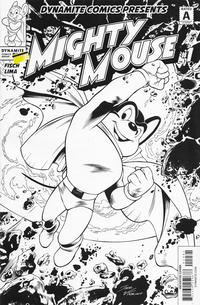 Cover Thumbnail for Mighty Mouse (Dynamite Entertainment, 2017 series) #1 [Cover F Incentive Black and White Igor Lima]