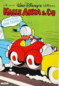 Cover Thumbnail for Kalle Anka & C:o (Hemmets Journal, 1957 series) #16/1980