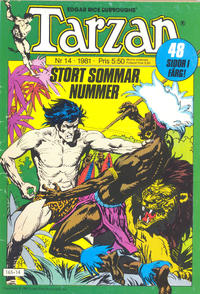 Cover Thumbnail for Tarzan (Atlantic Förlags AB, 1977 series) #14/1981