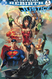 Cover Thumbnail for Justice League (DC, 2016 series) #1 [Most Good Hobby Eric Basaldua Color Cover]