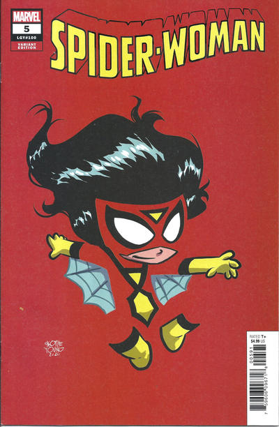 Cover for Spider-Woman (Marvel, 2020 series) #5 (100) [Skottie Young Variant]