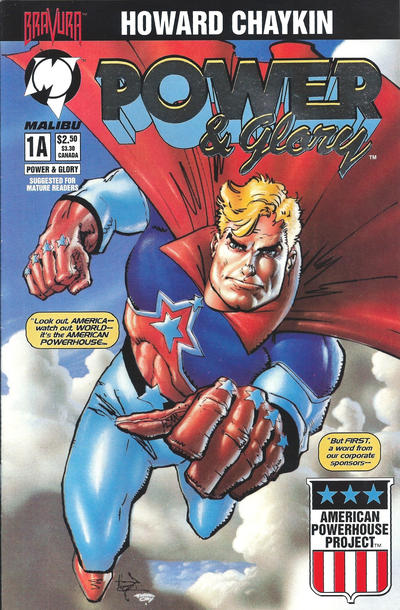 Cover for Power & Glory (Malibu, 1994 series) #1 [Silver Foil Edition]