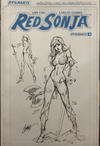 Cover for Red Sonja (Dynamite Entertainment, 2016 series) #4 [Cover I Artboard Sketch Incentive]