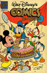 Cover for Walt Disney's Comics and Stories (Disney, 1990 series) #550 [Newsstand]