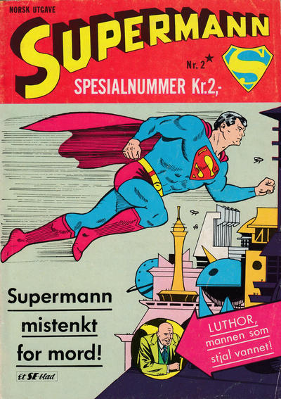 Cover for Supermann Spesialnummer (Serieforlaget / Se-Bladene / Stabenfeldt, 1966 series) #2