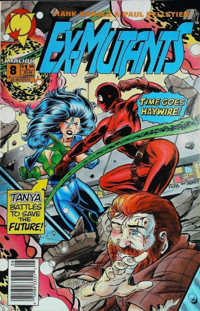 Cover for Ex-Mutants (Malibu, 1992 series) #8 [Newsstand]