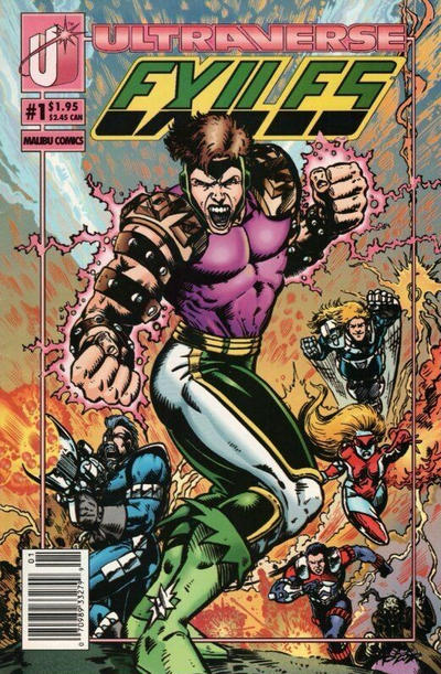 Cover for Exiles (Malibu, 1993 series) #1 [Newsstand]