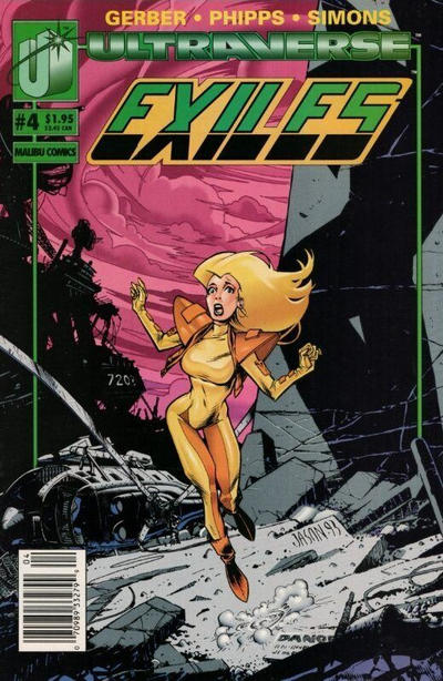 Cover for Exiles (Malibu, 1993 series) #4 [Newsstand]