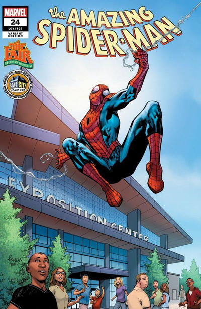 Cover for Amazing Spider-Man (Marvel, 2018 series) #24 (825) [Variant Edition - The Fair & Salt City Comic-Con Exclusive - Tom Raney Cover]