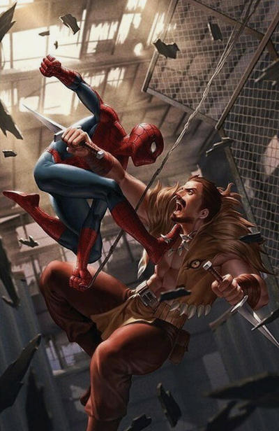 Cover for Amazing Spider-Man (Marvel, 2018 series) #21 (822) [Variant Edition - The Comic Mint Exclusive - Junggeun Yoon Virgin Cover]