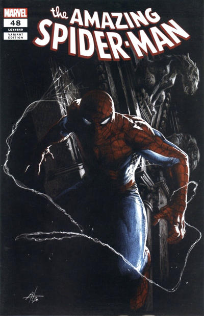 Cover for Amazing Spider-Man (Marvel, 2018 series) #48 (849) [Variant Edition - Unknown Comics & Street Level Hero Exclusive - Gabriele Dell'Otto Cover]