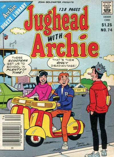 Cover for Jughead with Archie Digest (Archie, 1974 series) #74