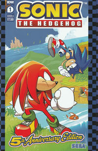 Cover Thumbnail for Sonic the Hedgehog #1, 5th Anniversary Edition (IDW, 2023 series) [Cover A - Tyson Hesse]