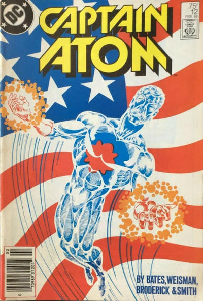 Cover for Captain Atom (DC, 1987 series) #12 [Newsstand]