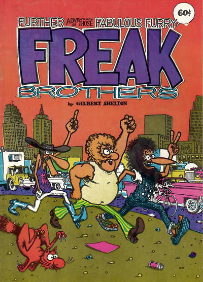 Cover for The Fabulous Furry Freak Brothers (Rip Off Press, 1971 series) #2 [0.60 USD 7th Printing]