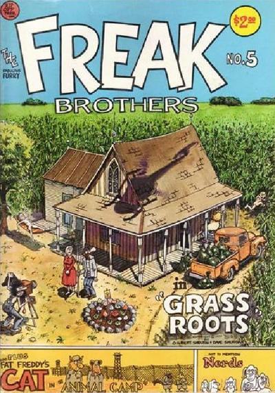 Cover for The Fabulous Furry Freak Brothers (Rip Off Press, 1971 series) #5 [2.00 USD 5th Printing]