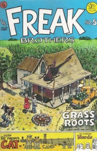 Cover for The Fabulous Furry Freak Brothers (Rip Off Press, 1971 series) #5 [3.25 USD 9th Printing]