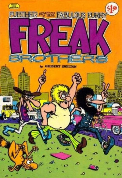 Cover for The Fabulous Furry Freak Brothers (Rip Off Press, 1971 series) #2 [1.50 USD 11th Printing]
