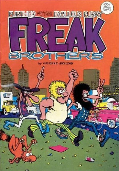 Cover for The Fabulous Furry Freak Brothers (Rip Off Press, 1971 series) #2 [2.50 USD 15th Printing]