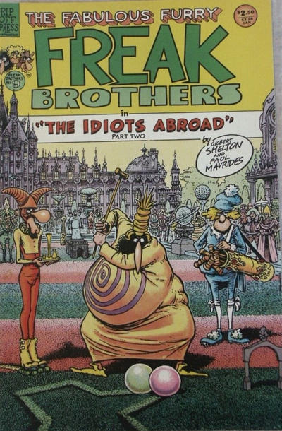 Cover for The Fabulous Furry Freak Brothers (Rip Off Press, 1971 series) #9 [2.50 USD 3rd Printing]