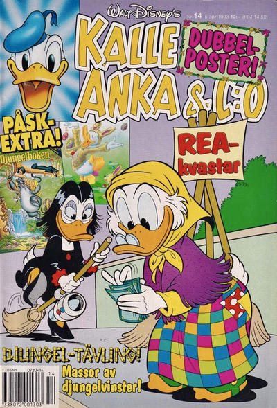 Cover for Kalle Anka & C:o (Serieförlaget [1980-talet], 1992 series) #14/1993