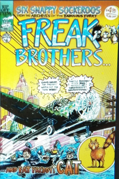Cover for The Fabulous Furry Freak Brothers (Rip Off Press, 1971 series) #6 [4.95 USD 9th Printing A]