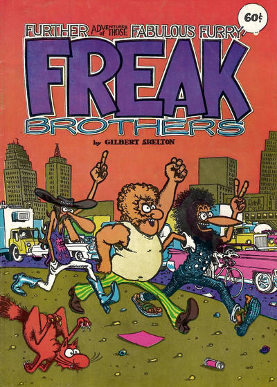 Cover for The Fabulous Furry Freak Brothers (Rip Off Press, 1971 series) #2 [Sixth Printing]