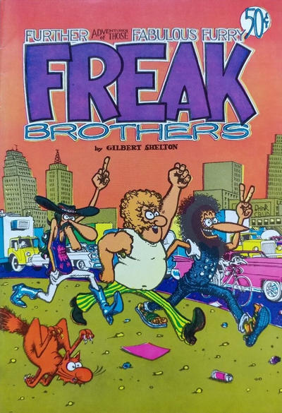Cover for The Fabulous Furry Freak Brothers (Rip Off Press, 1971 series) #2 [Second Printing]