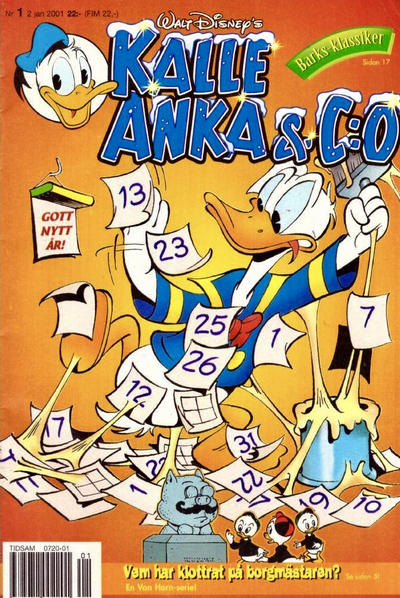 Cover for Kalle Anka & C:o (Egmont, 1997 series) #1/2001