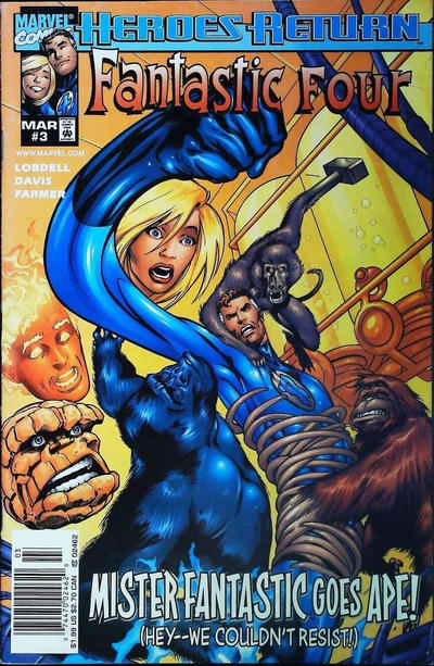 Cover for Fantastic Four (Marvel, 1998 series) #3 [Newsstand]