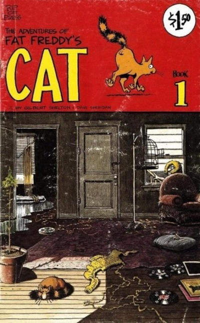 Cover for Fat Freddy's Cat (Rip Off Press, 1977 series) #1 [1.50 USD Seventh Printing]