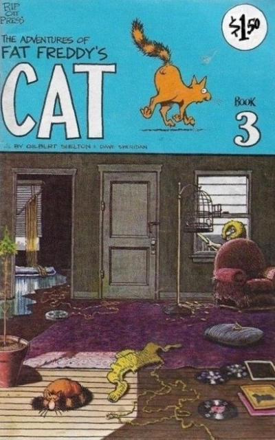 Cover for Fat Freddy's Cat (Rip Off Press, 1977 series) #3 [1.50 USD Fourth Printing]