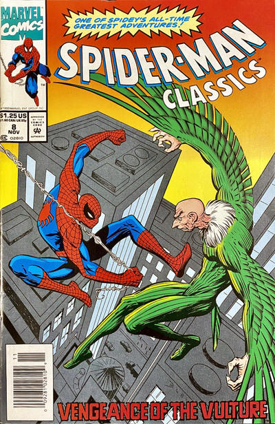 Cover for Spider-Man Classics (Marvel, 1993 series) #8 [Newsstand]