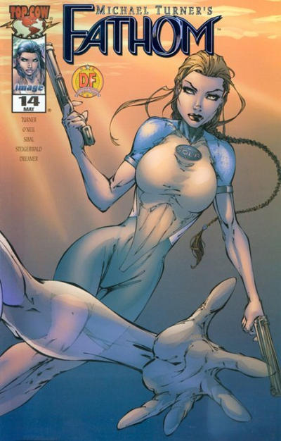 Cover for Fathom (Image, 1998 series) #14 [Dynamic Forces Blue Foil Cover]