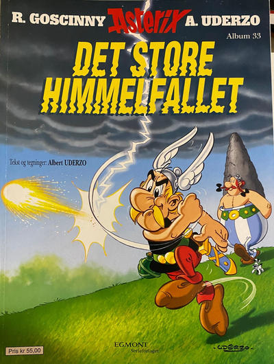 Cover for Asterix (Hjemmet / Egmont, 1969 series) #33 - Det store himmelfallet [Bokhandelutgave]