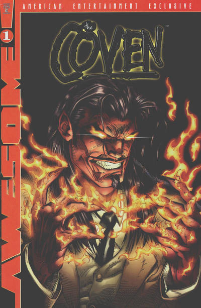 Cover for The Coven (Awesome, 1997 series) #1 [American Entertainment Exclusive Gold Foil Logo]