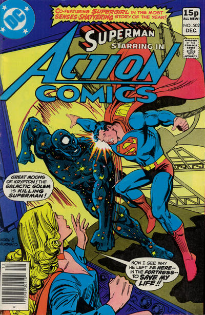 Cover for Action Comics (DC, 1938 series) #502 [British]