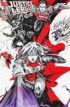 Cover Thumbnail for Justice League (2018 series) #1 [Comic Market Street Kael Ngu Black, White and Red Cover]
