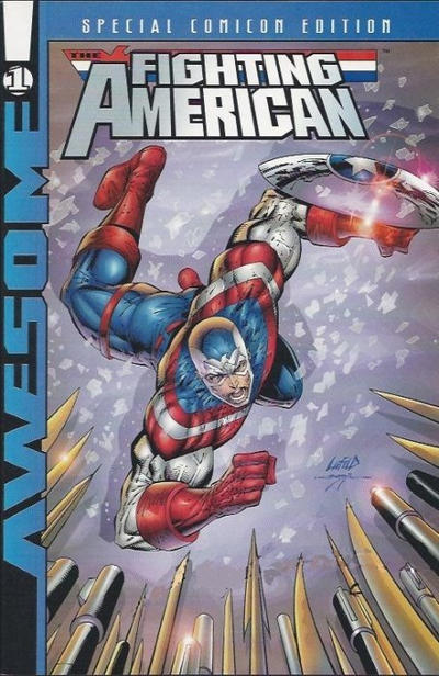 Cover for Fighting American (Awesome, 1997 series) #1 [Special Comicon Edition (purple)]
