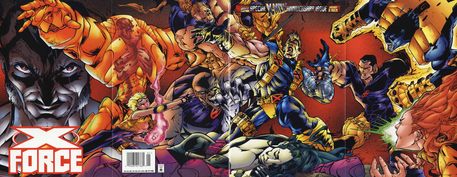 Cover for X-Force (Marvel, 1991 series) #50 [Newsstand]