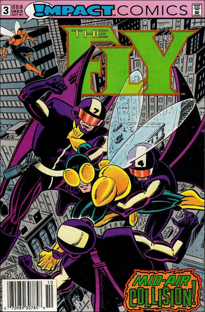 Cover for The Fly (DC, 1991 series) #3 [Newsstand]