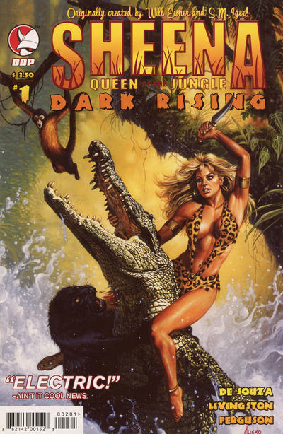 Cover for Sheena Queen of the Jungle: Dark Rising (Devil's Due Publishing, 2008 series) #1 [Cover A]