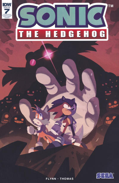 Cover for Sonic the Hedgehog (IDW, 2018 series) #7 [SDCC Diamond Retailer Foil Variant]