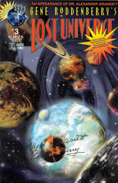 Cover for Gene Roddenberry's Lost Universe (Big Entertainment, 1995 series) #3 [Gold Signature Stamped Edition]