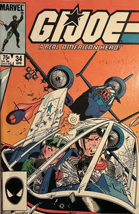 Cover Thumbnail for G.I. Joe, A Real American Hero (Marvel, 1982 series) #34 [Second Print]